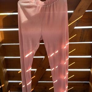 Waverles luxury pink plisse pajama pants M